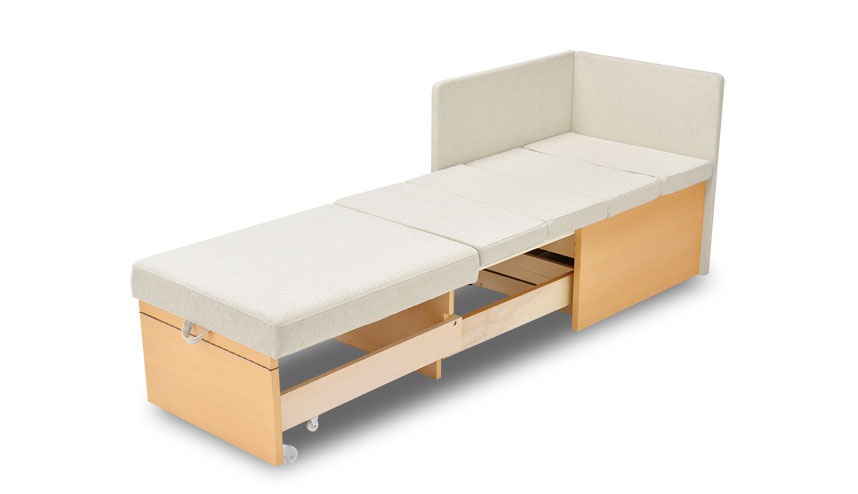 木目柄タイプ ライト色（ベッド時）