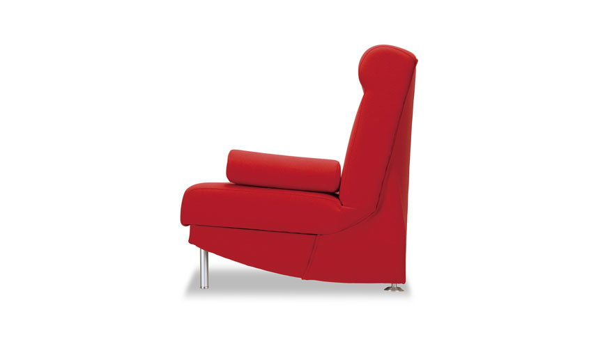 ソファスタイル：通常より高い背もたれの超ハイバック。